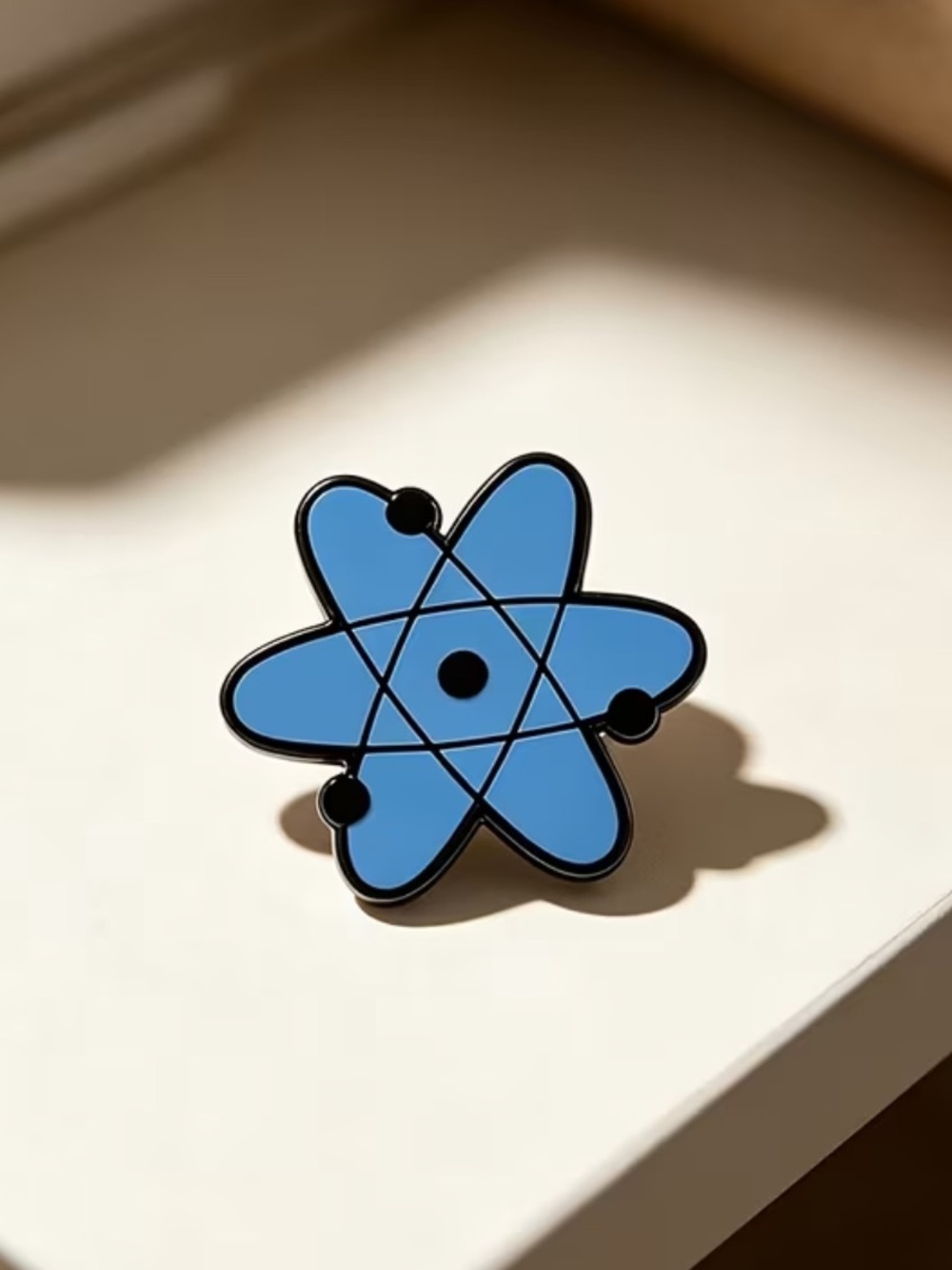 Blue Atom Enamel Pin - Kids Accessories